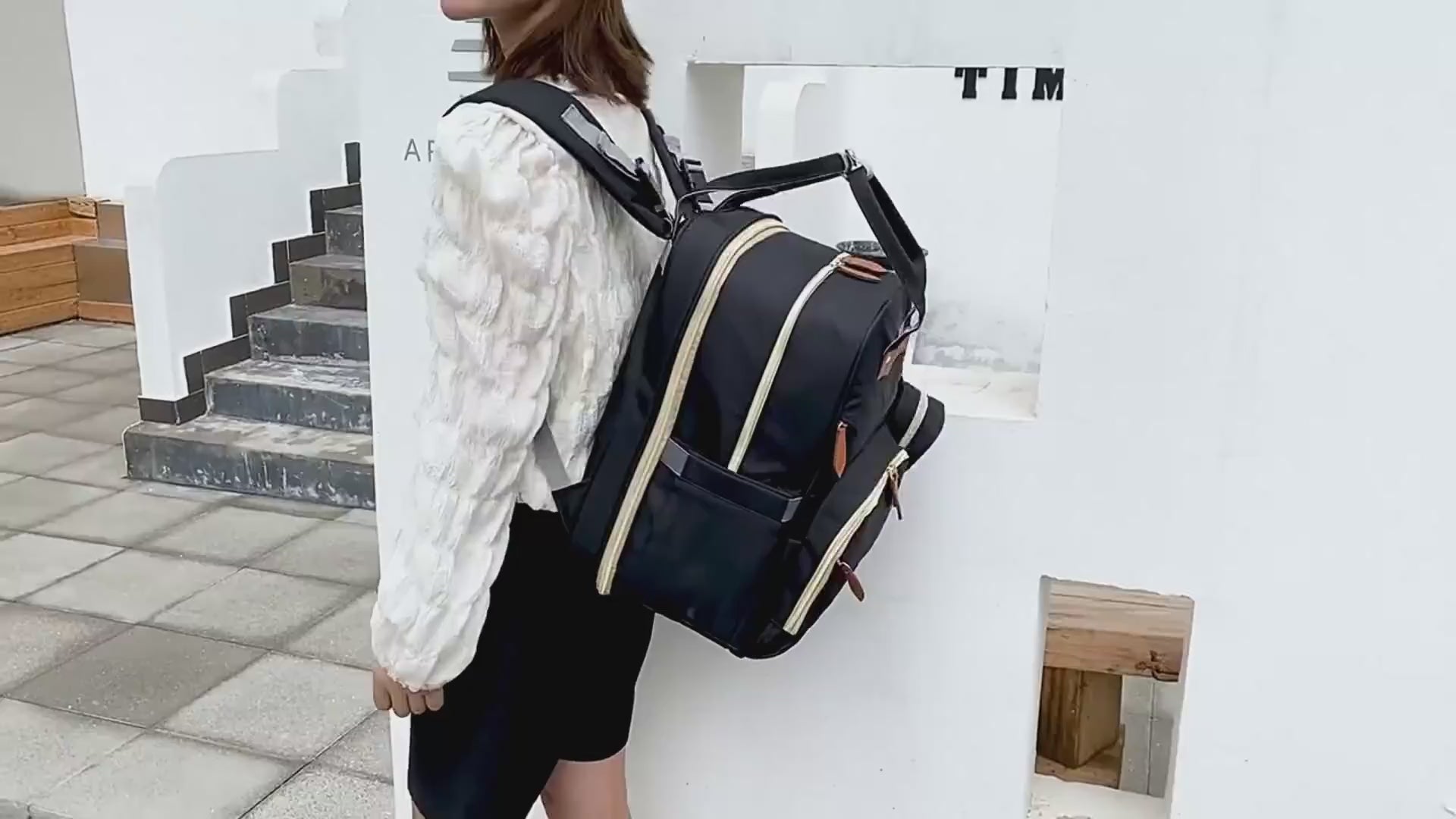 Unisex Baby Diaper Bag Backpack with USB Port